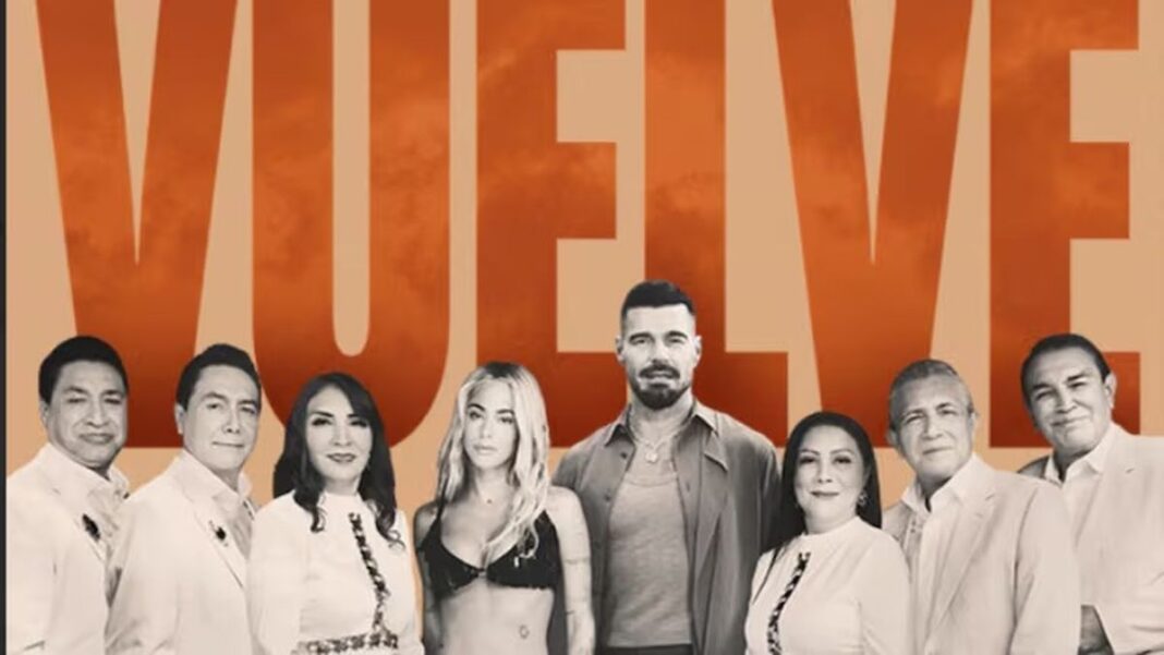 Tini Stoessel, Ricky Martin y Los Ángeles Azules en la grabación del videoclip de 