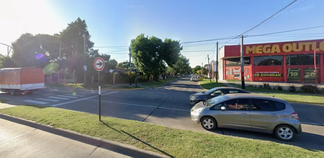 Ilustración de una calle del barrio Belgrano en la ciudad de Santa Fe