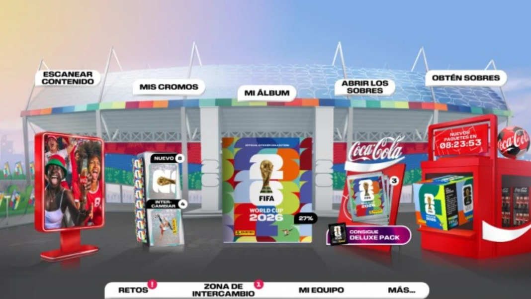 Captura de pantalla de la aplicación FIFA Panini Collection con el álbum virtual del Mundial 2026