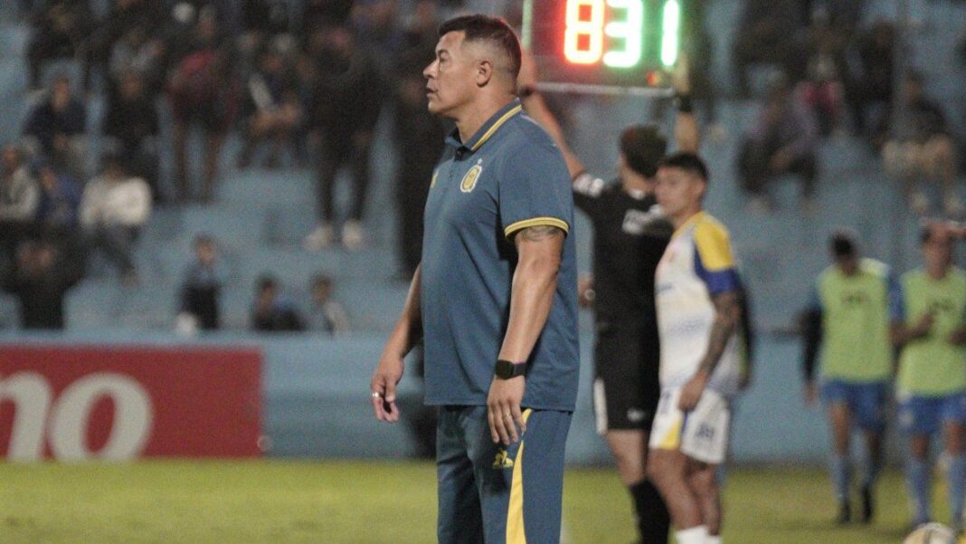 Ángel Di María durante un partido de Rosario Central en la Copa Libertadores