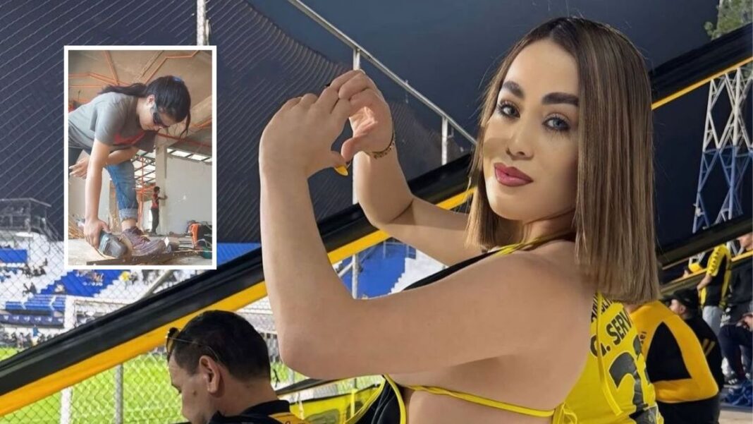 Marisol Olmedo, madrina de Guaraní, con vestimenta deportiva