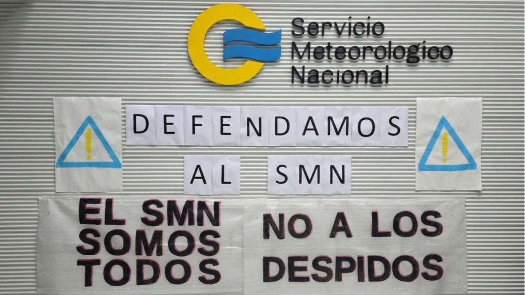 Estación meteorológica de Ceres, Santa Fe, con instrumentos de medición climática.