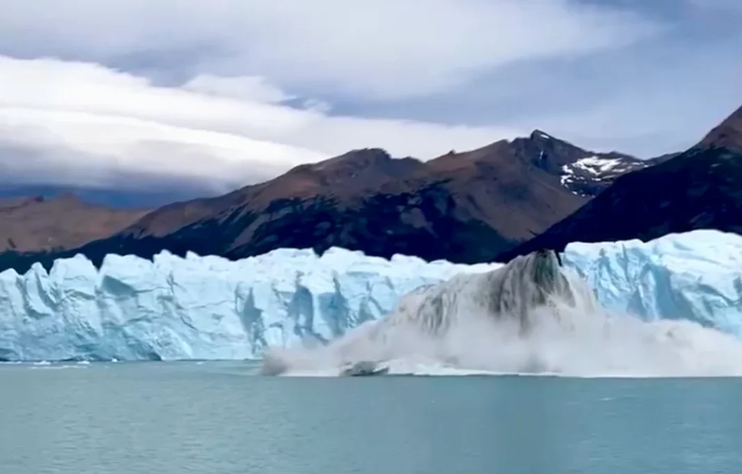 Glaciar en la Cordillera de los Andes