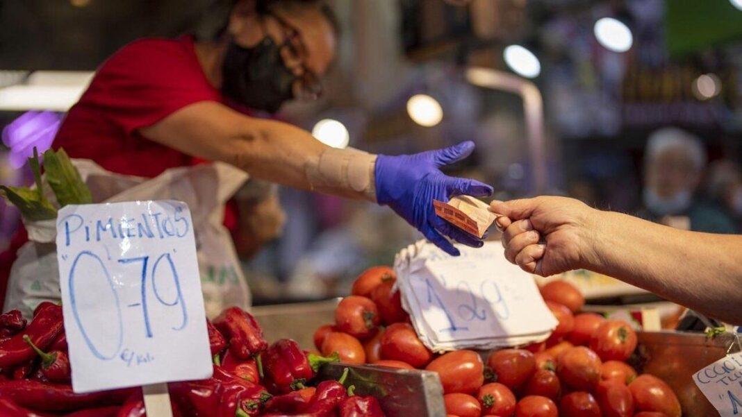 Gráfico de inflación y precios del petróleo en Europa