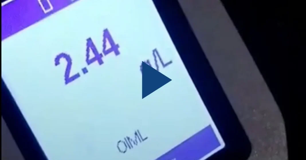 Operativo de control de alcoholemia en ruta